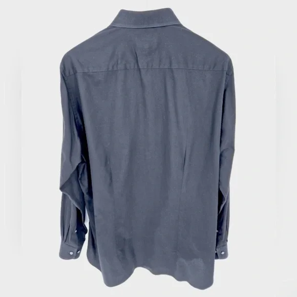 Ted Baker Black Solid Endurance Fit Shirt for men size 17 - Picture 3 of 11